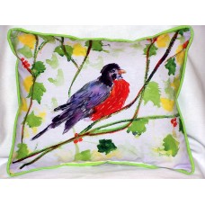 Betsy Drake Interiors Robin Outdoor Lumbar Pillow HUC1751